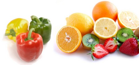 Owoce i warzywa zawierajace witaminę C